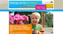 Desktop Screenshot of jugendherberge-teterow.de