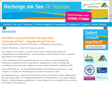 Tablet Screenshot of jugendherberge-teterow.de